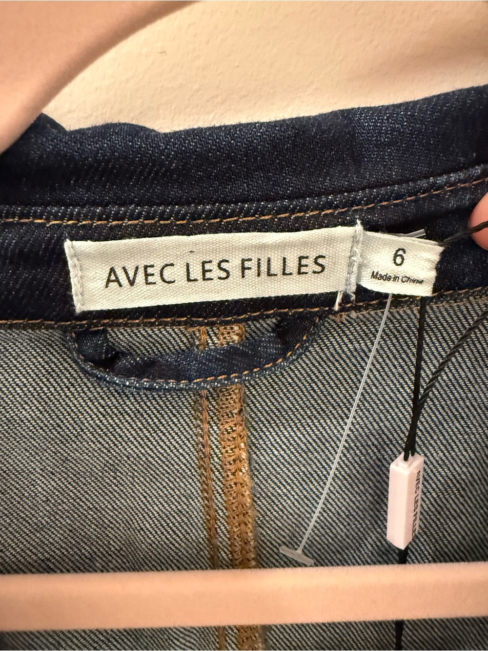 NWT Avec Les Filles Women’s Denim Collared Fit and Flare Mini Dress - Picture 7 of 16